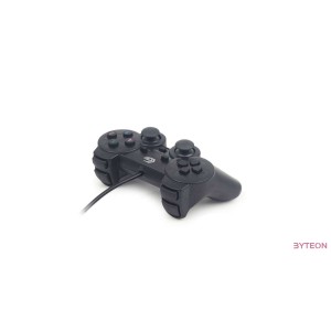 Gembird JPD-UDV-01 Dual Vibration fekete gamepad