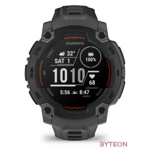 Instinct E, 45mm. Black, grey strap