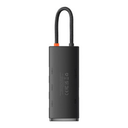 HUB Baseus Lite Series 5-Port USB-C to HDMI+USB3.0x3+PD (Black)