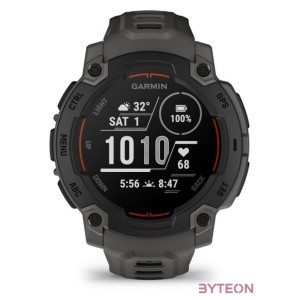 Instinct E, 45mm. Black, grey strap