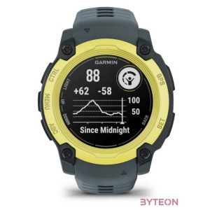 Instinct E, 40mm. Yellow, grey strap