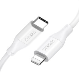 Cable Choetech IP0040 USB-C to Lightning PD18/30W 1,2m (white)