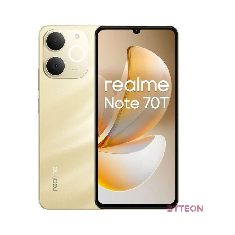 Realme Note 70T 6,74 4,128GB arany okostelefon