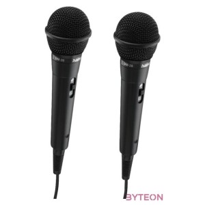 Hama Karaoke Microphone Set Black