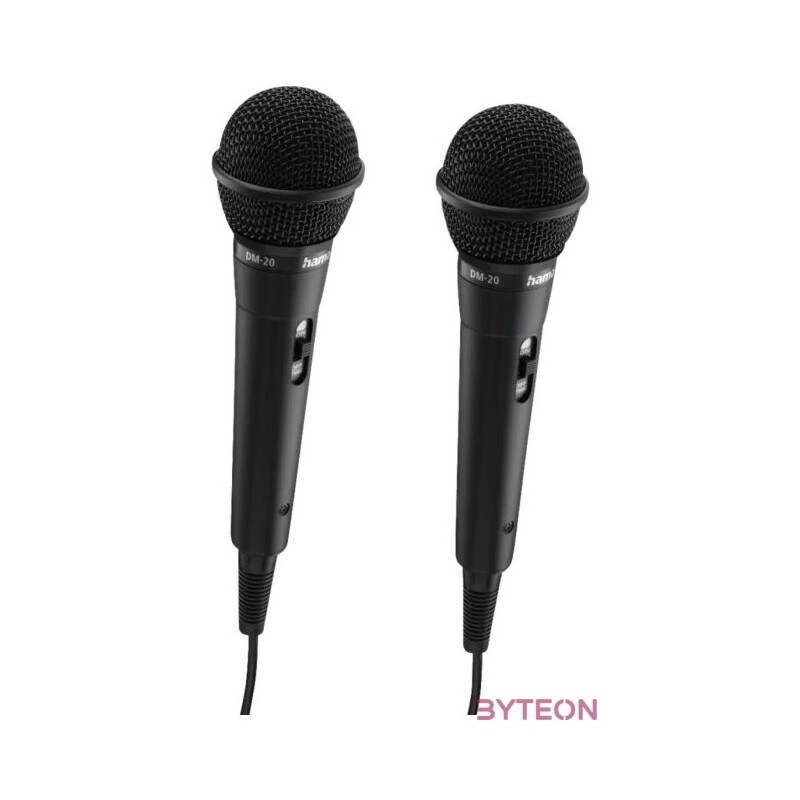 Hama Karaoke Microphone Set Black