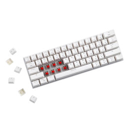 Wireless mechanical keyboard Motospeed SK62 White (blue switch)