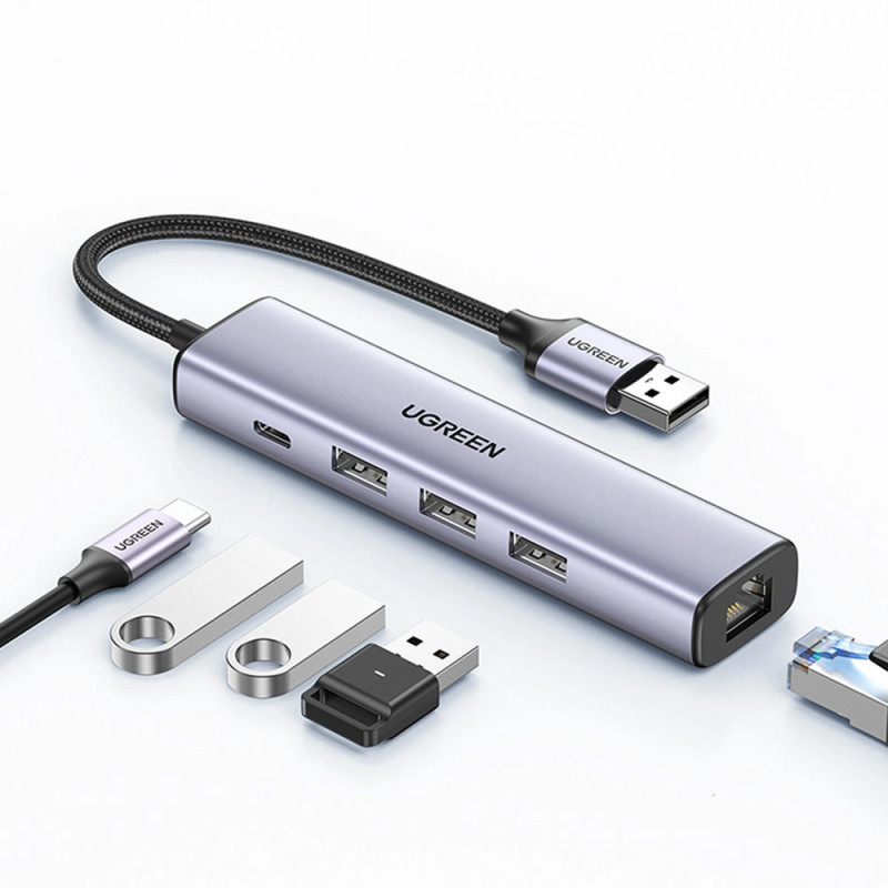 Ugreen 3x USB 3.0 + RJ45 + USB-C