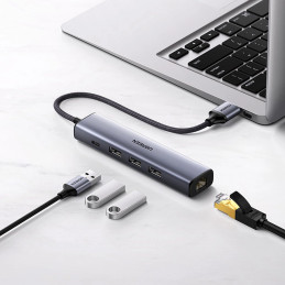 Ugreen 3x USB 3.0 + RJ45 + USB-C