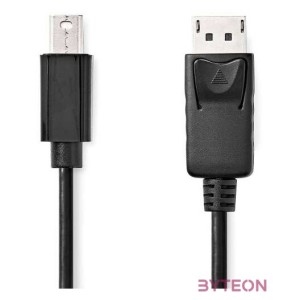 Nedis CCGL37400BK20 mini Displayport1.2 kábel, Display port dugó, 21.6 Gbps, 2m