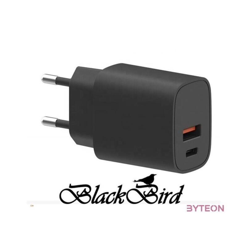BLACKBIRD Hálózati Adapter T131 25W, Fekete