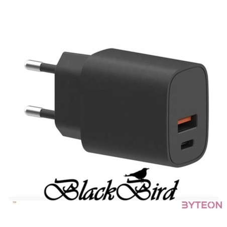 BLACKBIRD Hálózati Adapter T131 25W, Fekete