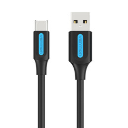 Charging Cable USB-A 2.0 to USB-C Vention COKBD 0,5m (black)