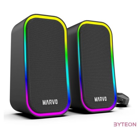 SPK MARVO Havoc 20 vezetékes hangszóró - fekete - RGB viágítás