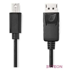 Nedis CCGL37400BK20 mini Displayport1.2 kábel, Display port dugó, 21.6 Gbps, 2m