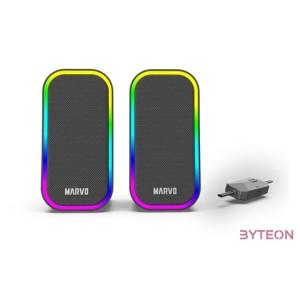 SPK MARVO Havoc 20 vezetékes hangszóró - fekete - RGB viágítás