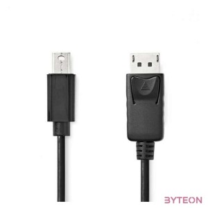 Nedis CCGL37400BK20 mini Displayport1.2 kábel, Display port dugó, 21.6 Gbps, 2m