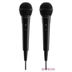 Hama Karaoke Microphone Set Black