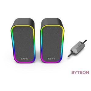 SPK MARVO Havoc 20 vezetékes hangszóró - fekete - RGB viágítás