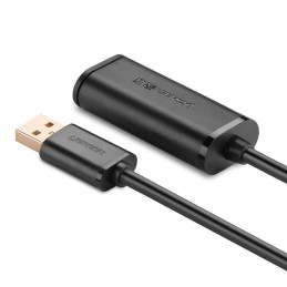 UGREEN US121 USB 2.0 hosszabbító kábel, aktív, 10 m (fekete)