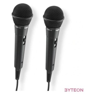 Hama Karaoke Microphone Set Black