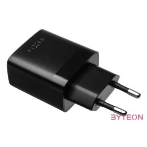 FIXED hálózati töltő, 2USB-A kimenet, 17W  USB,mikro USB kábel, fekete