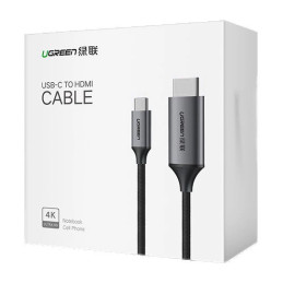 UGREEN 4K UHD 1,5 m-es USB-C-HDMI kábel (fekete)