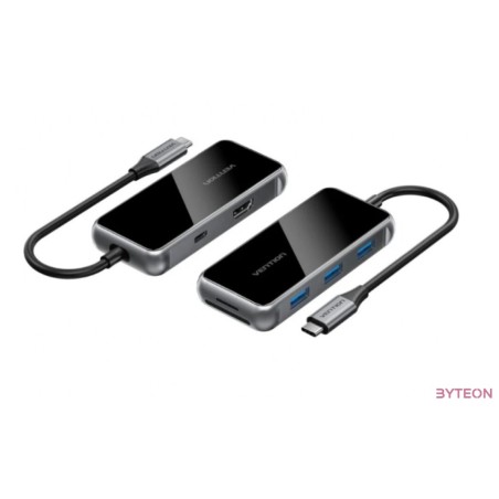 DOKKOLÓ USB-C - HDMI,USB,SD,PD, Vention