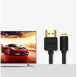 UGREEN HD127 Micro HDMI - HDMI 4K 3D kábel 1,5 m (fekete)