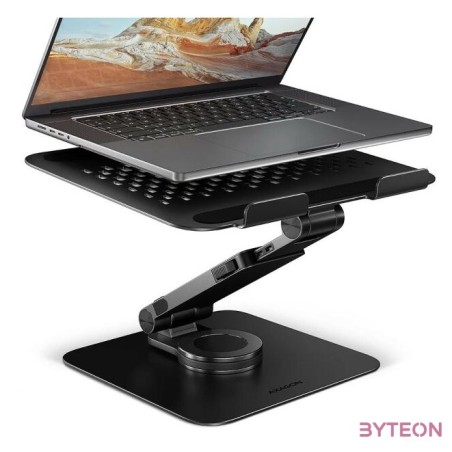 AXAGON STND-LRB stand with 360 rotation for laptops and tablets Black