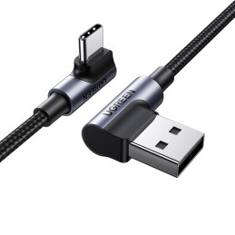 UGREEN US176 USB-C USB-A 2.0 Kábel, 3A, 3m (fekete)