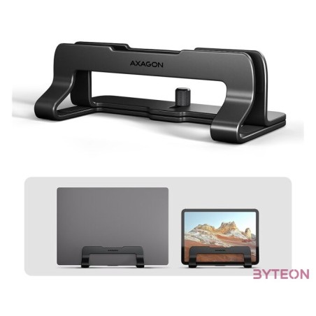 AXAGON STND-VB vertical stand for laptops and tablets Black