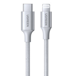 UGREEN 3A US304 Lightning USB-C 2.0 Kábel 1m (ezüst)