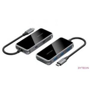DOKKOLÓ USB-C - HDMI,USB,SD,PD, Vention