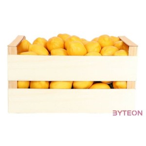 Citrom, műgyümölcs élethű dekoráció, 9 x 6 x 6 cm