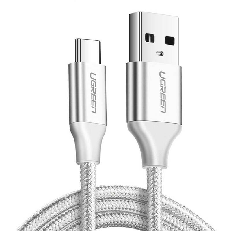 USB kábel USB-C-hez UGREEN US288, 3 m (fehér)