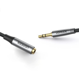 UGREEN AV190 AUX jack 3,5 mm-es audio hosszabbító kábel, 3 m (fekete)