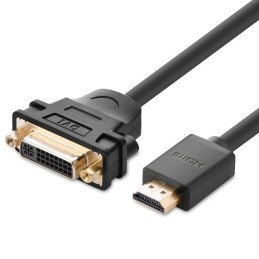 Adapter UGREEN HDMI male to VGA female, 22cm (black)