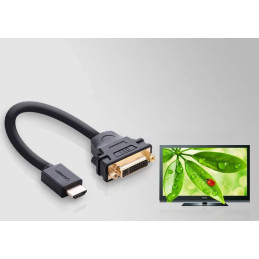 Adapter UGREEN HDMI male to VGA female, 22cm (black)