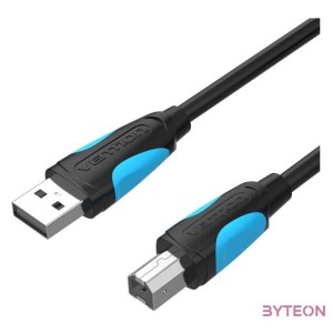 KÁBEL USB-A 2.0 - USB-B 2.0 (fekete), 8m, Vention