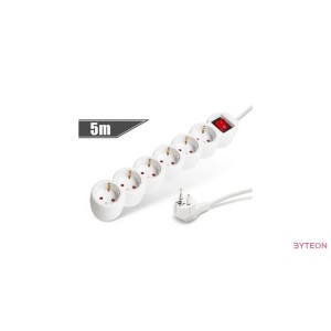 PRC 6-os kapcsolható (5m) elosztó