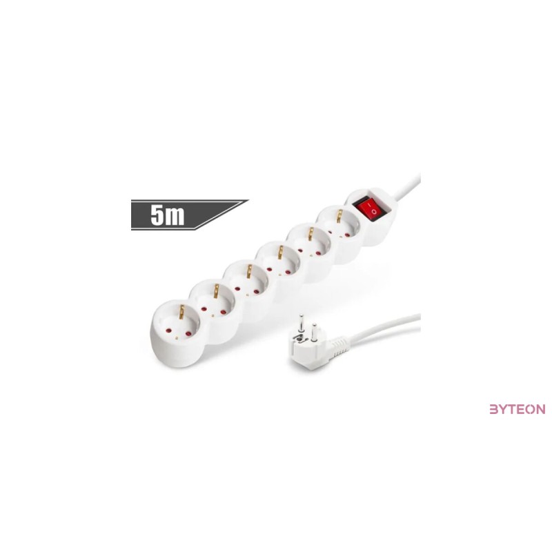 PRC 6-os kapcsolható (5m) elosztó