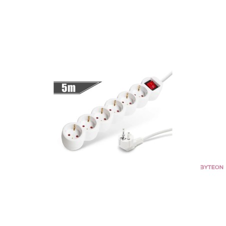 PRC 6-os kapcsolható (5m) elosztó