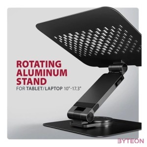 AXAGON STND-LRB stand with 360 rotation for laptops and tablets Black