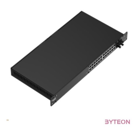 Teltonika 24xGbE PoE  4xSFP switch, ipari protokollok, rackbe szerelhető (Profinet Class B)