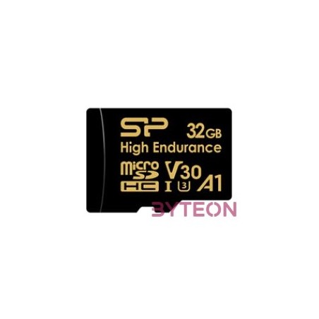 SILICON POWER Memóriakártya MicroSDHC 32GB CL10 UHS-I U3 V30 A1, Golden Series High Endurance