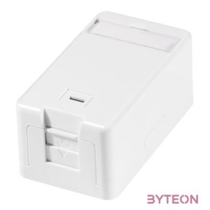 Logilink Felületre szerelhető doboz 1 Keystone csatlakozóhoz, rugós redőnnyel