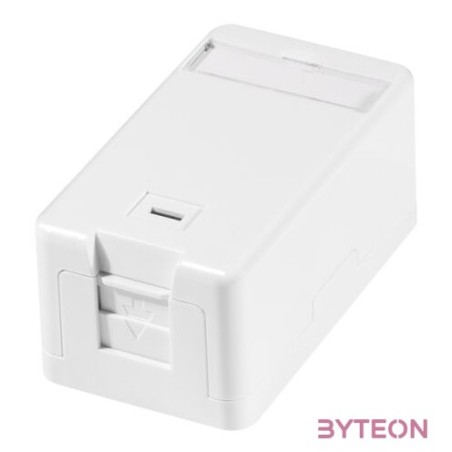 Logilink Felületre szerelhető doboz 1 Keystone csatlakozóhoz, rugós redőnnyel