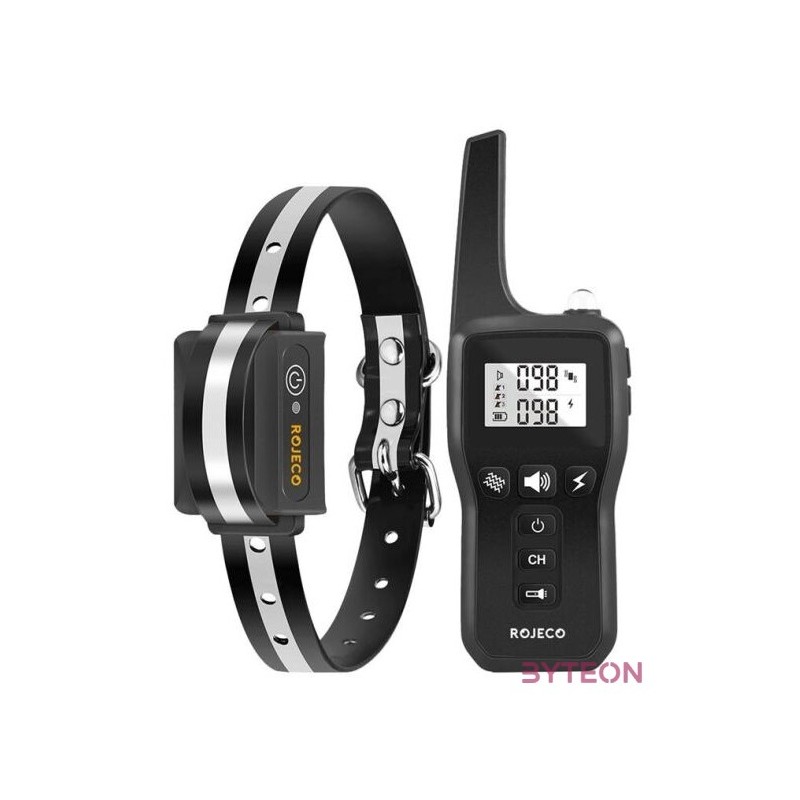 Rojeco 1000m elektromos ugató nyakörv PD529 (fekete)