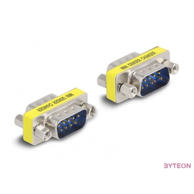 Delock D-Sub 9 pin Gender Changer apa - apa (anyákkal) 2 db.-os