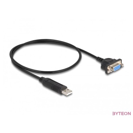 Delock USB 2.0 soros RS-232 adapterhez kompakt soros konnektor házzal 50 cm FTDI